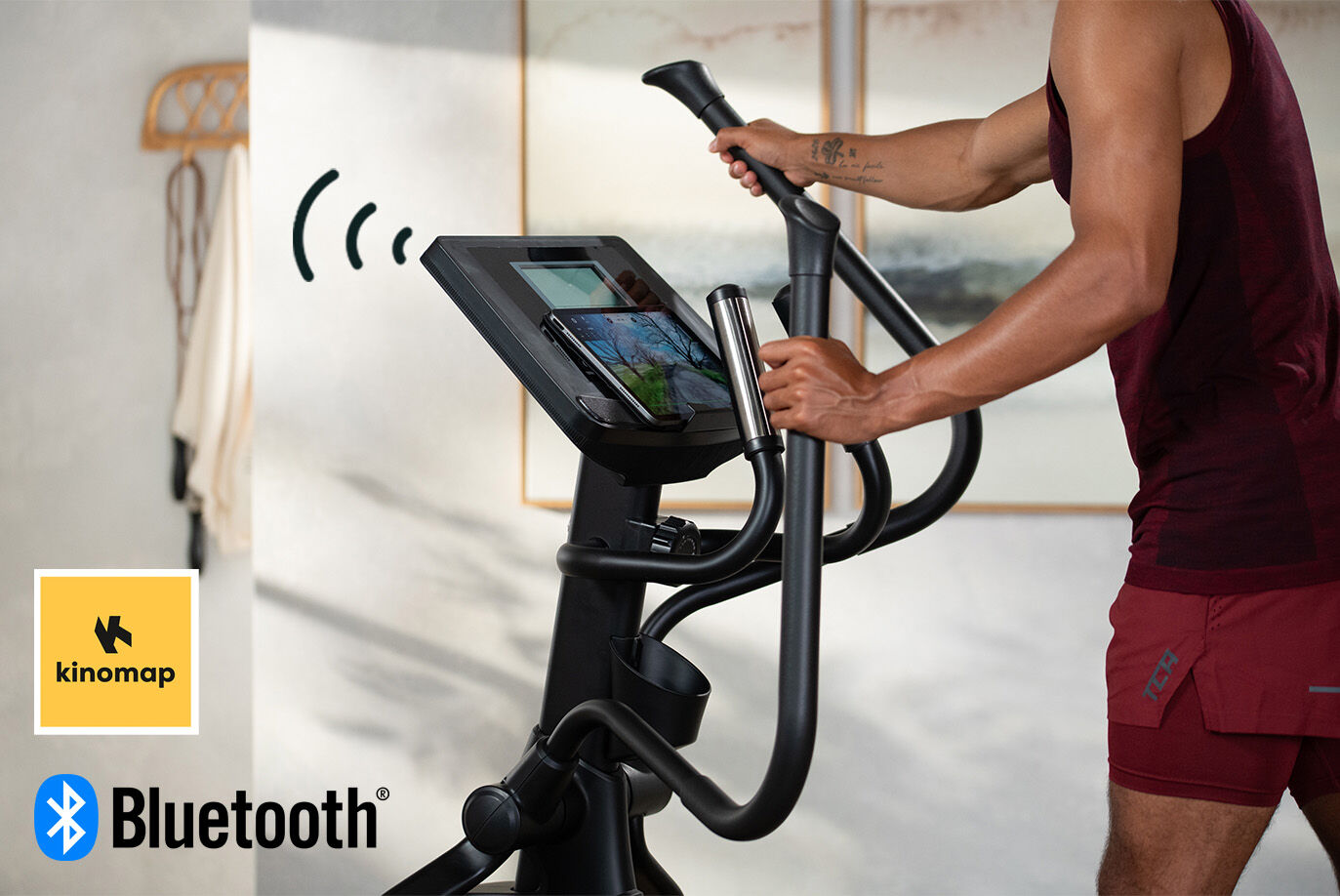 JTX Fitness Pace-F6 Folding Cross Trainer With Bluetooth Connectivity To Popular Training Apps