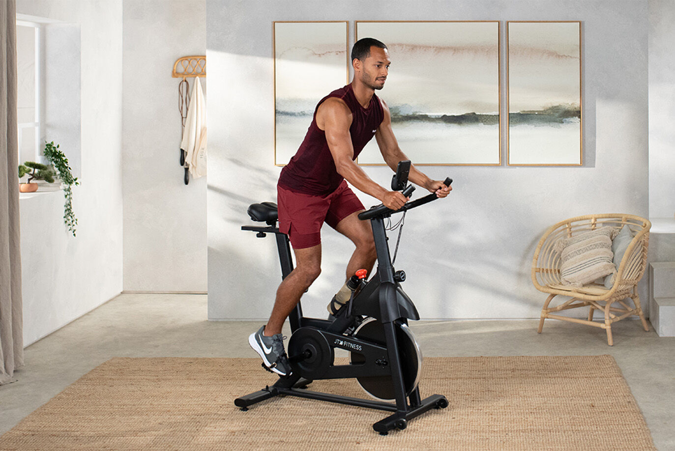 Small home exercise bike on sale