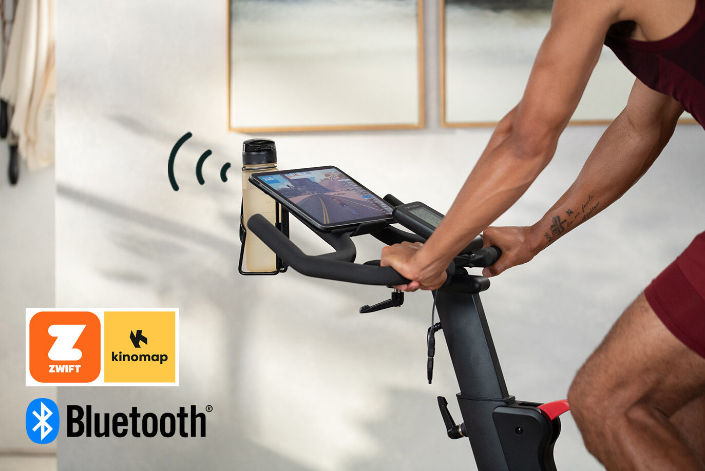 JTX Home Exercise Bike With Bluetooth Connectivity To Training Apps