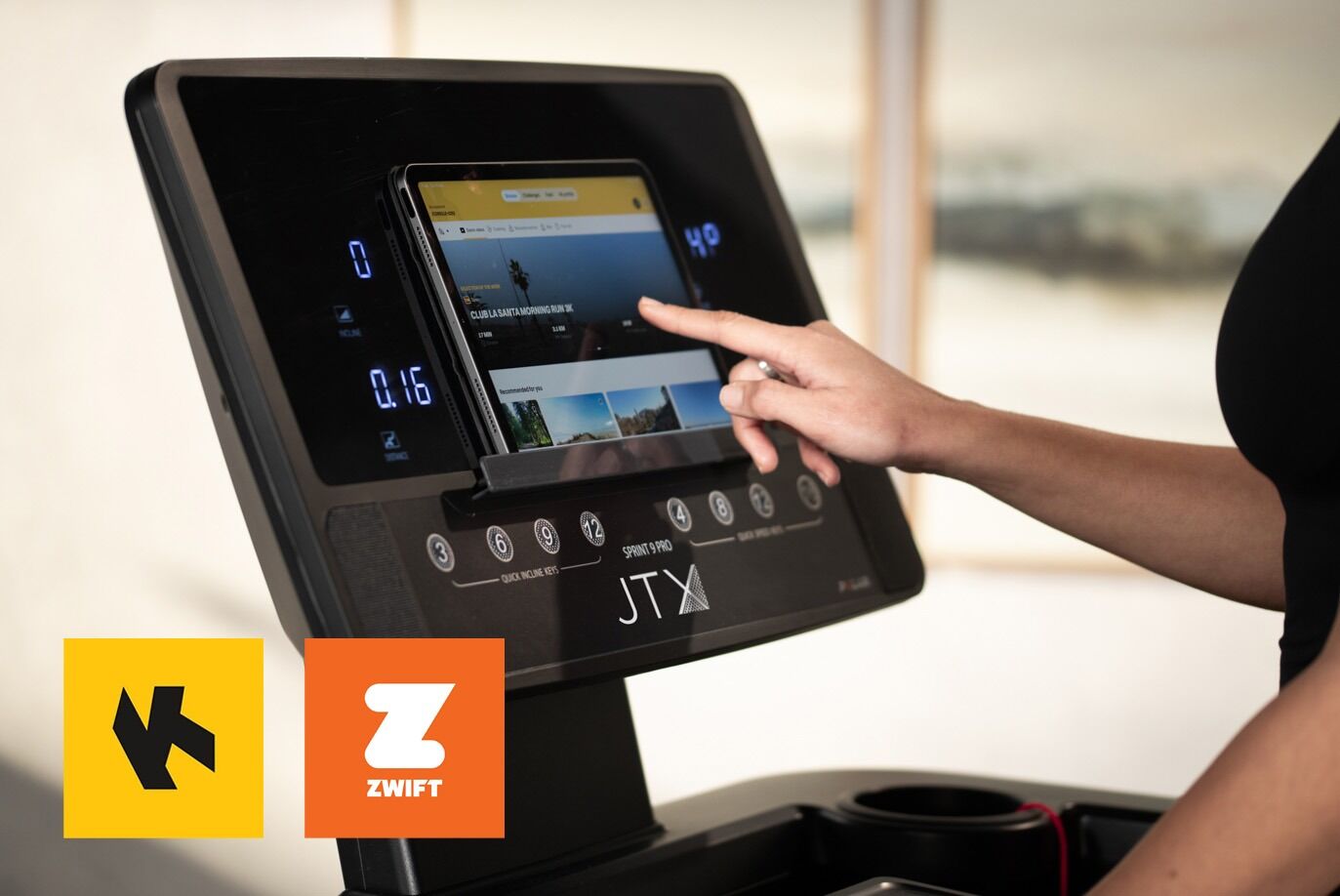 Gym Treadmill With Connection To Zwift And Kinomap