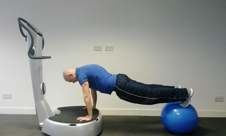 Core Workout: Vibration Plate And Exercise Ball