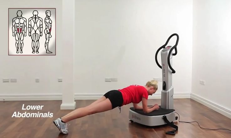 Lower Abdominals Exercises On A Vibration Plate