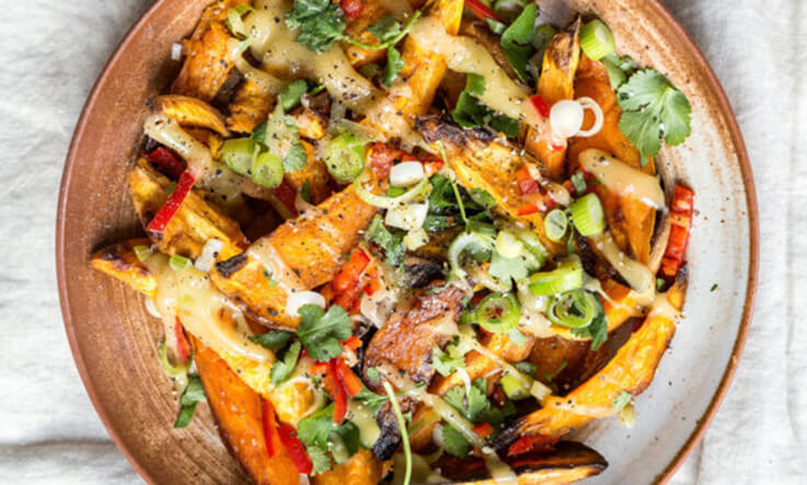 Meal Ideas - Deliciously Ella Roasted Sweet Potato Wedges