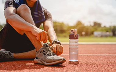 Hydrating for a run