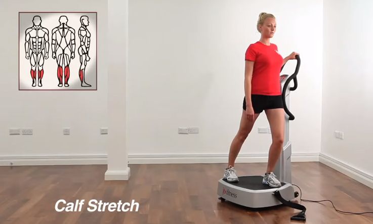 Vibration Plate Exercises - Calf Stretch Exercise Video
